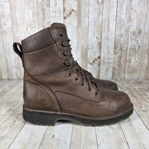 Danner‎ Workman 16008 Work Boots Leather Steel Toe EH Rated Brown 8 EE